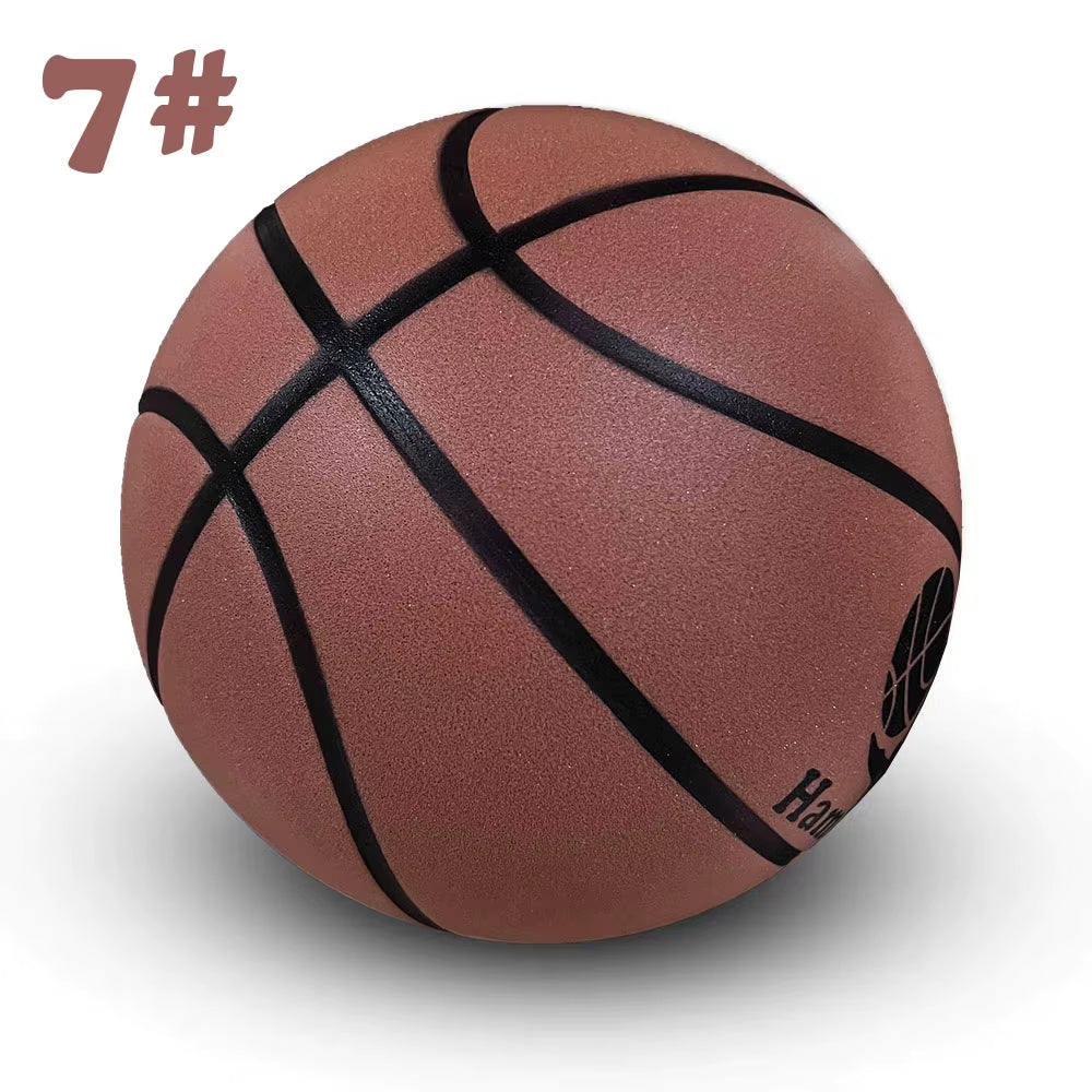Grooved Airless Silent Basketball Size 7# 6# Men & Women/Children Indoor Dribble Practice Bounce Quiet Soft Foam Ball No Noises