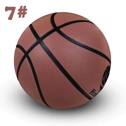 Grooved Airless Silent Basketball Size 7# 6# Men & Women/Children Indoor Dribble Practice Bounce Quiet Soft Foam Ball No Noises